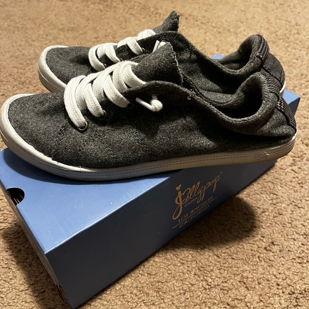 JellyPop Dallas Steel Grey sneakers size 8